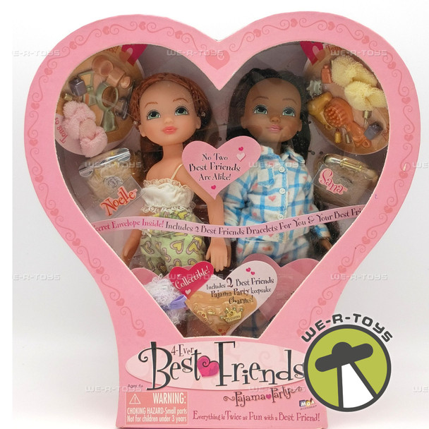 4-Ever Best Friends Noelle & Sana Pajama Party Doll Set w Accessories MGA 2004