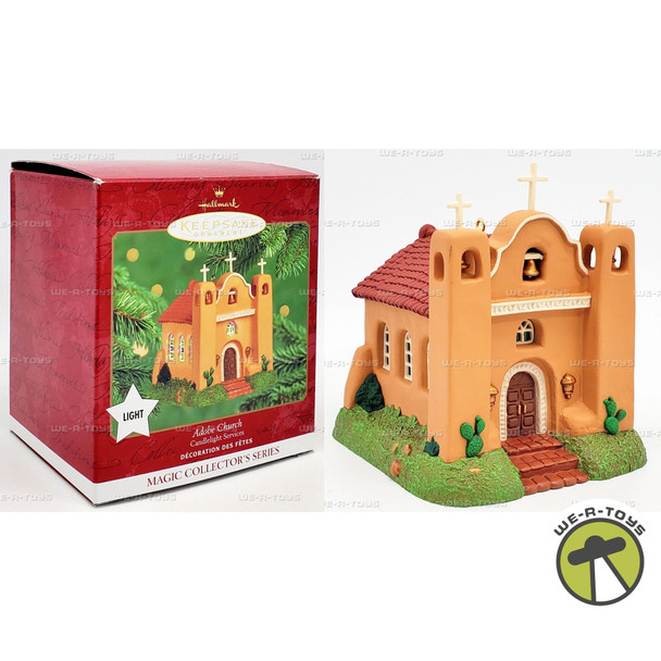 Hallmark Keepsake Ornament Adobe Church Candlelight Services 2000