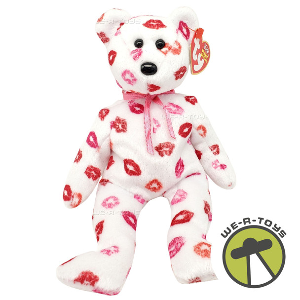 Ty Beanie Babies Kissy the Bear Valentine's Day Plush