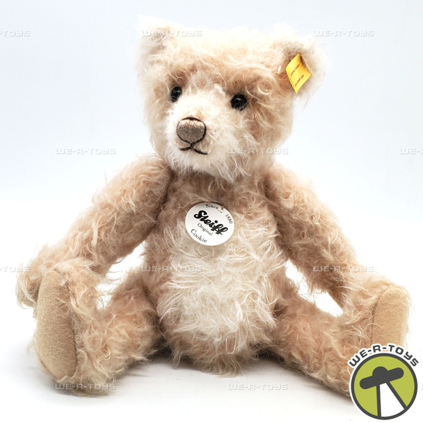 Steiff Original Cream Mohair Shaggy Cookie Bear 8'' Plush #026966