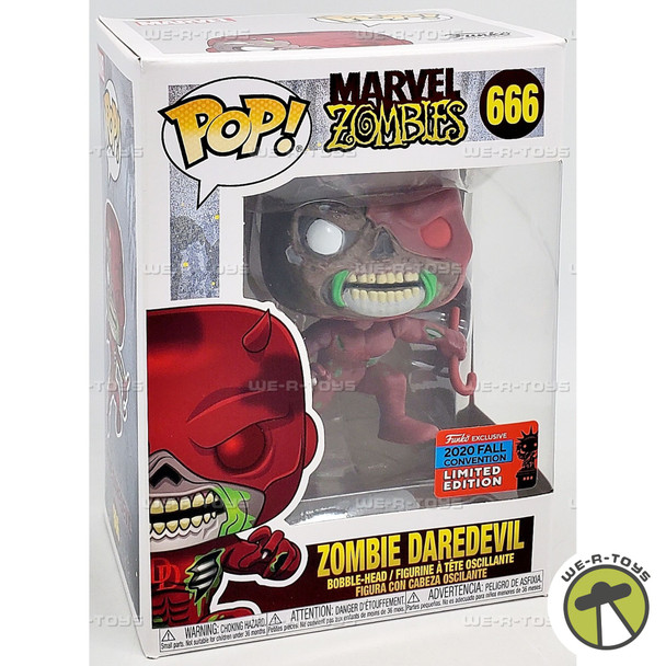 Funko POP Marvel Zombies 666 Zombie Daredevil Bobble Head Vinyl Figure