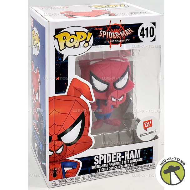 Funko POP Spiderman into the Spiderverse Spider-Ham 410 Bobble Head Figure