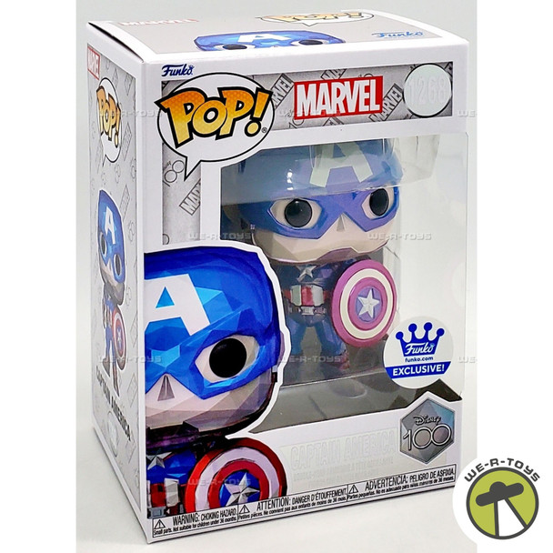 Funko POP Marvel Captain America 1268 Faceted Vinyl Bobble Head Figure