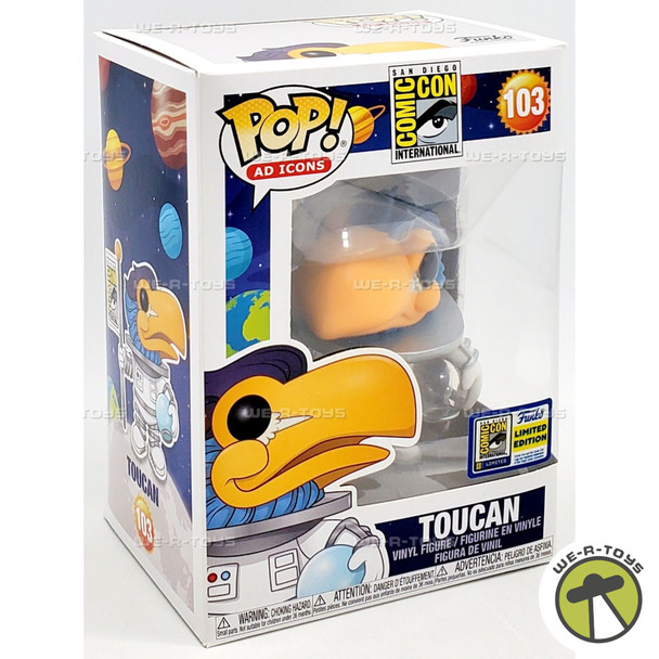 Funko POP Ad Icons Astronaut Toucan 2020 SDCC Exclusive 103 Vinyl Figure
