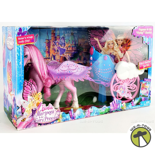 Barbie Mariposa and The Fairy Princess Pegasus and Flying Chariot Set Y6382