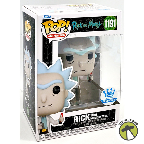 Funko POP Animation Rick and Morty Rick with Memory Vial 1191 Vinyl Figure