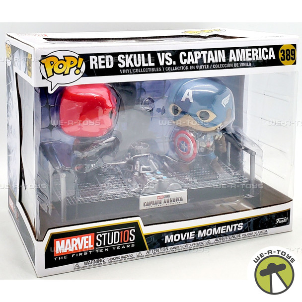 Funko POP Movie Moments Marvel Captain America and Red Skull 389 Vinyl Figures