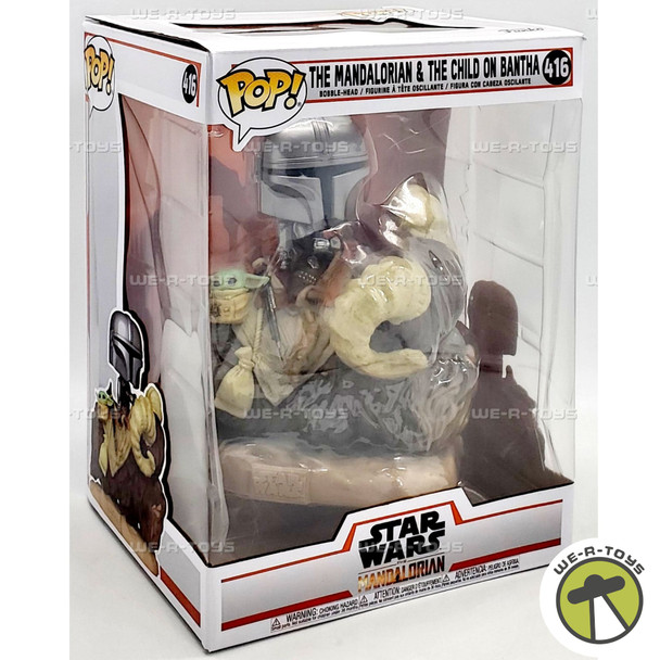 Funko POP Deluxe Star Wars 416 The Mandalorian & The Child On Bantha Figures