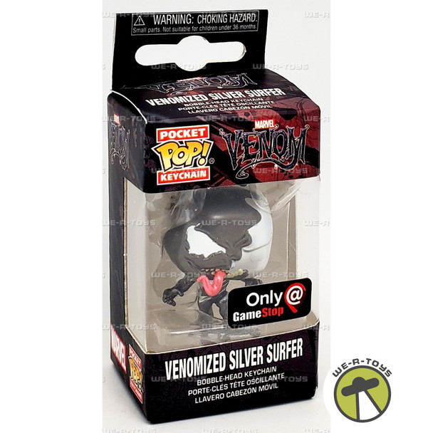 Funko Pocket POP Keychain Marvel Venom Venomized Silver Surfer Vinyl