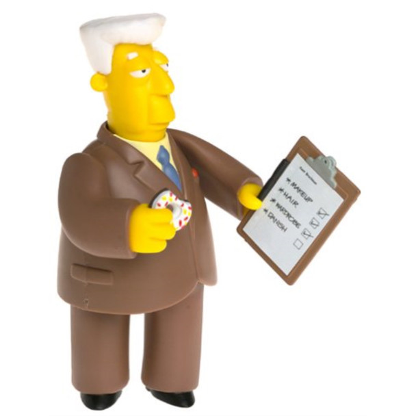 The Simpsons World of Springfield Kent Brockman Series 5 Playmates Figure