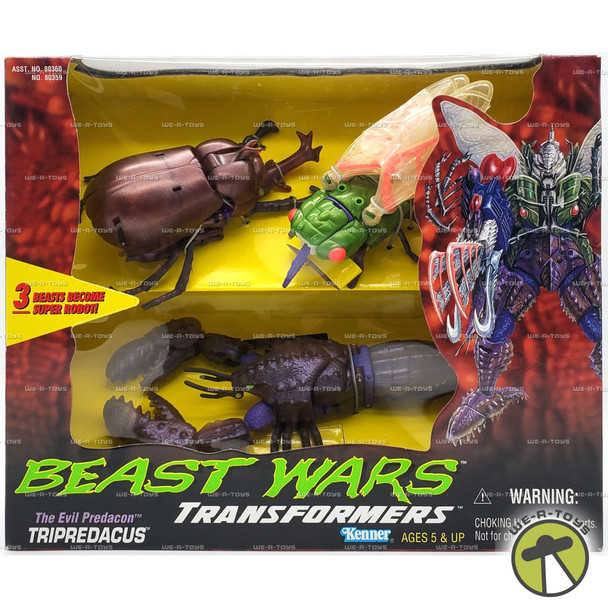 Transformers Beast Wars Evil Predacon Tripredacus Figure Original Release 1996