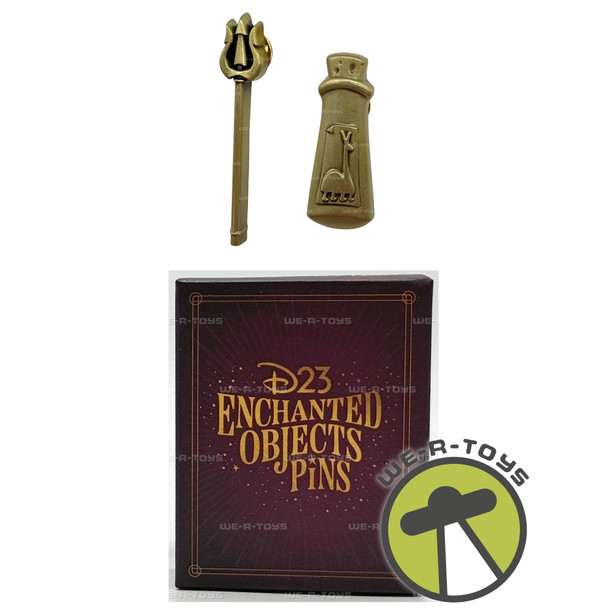 Disney Pixar D23 Enchanted Objects Mystery Pins Wearables Set of 2 Pins
