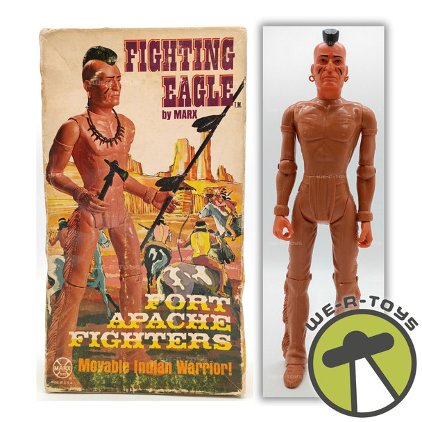 Fighting Eagle Marx 1967 Fort Apache Fighters Indian Warrior Action Figure 1864