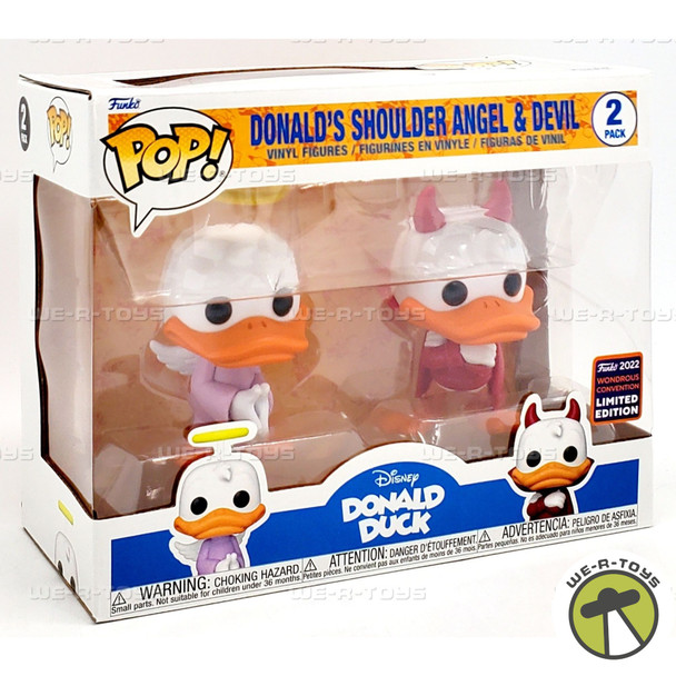 Funko POP Disney Donald's Shoulder Angel & Devil Vinyl Figure 2 Pack