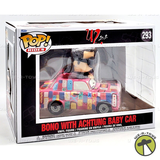 Funko POP Rides 293 U2 Bono with Achtung Baby Car Vinyl Figure