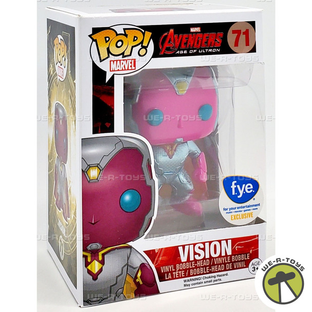 Funko POP Marvel Avengers Age of Ultron Vision 71 Vinyl Bobble Head Figure
