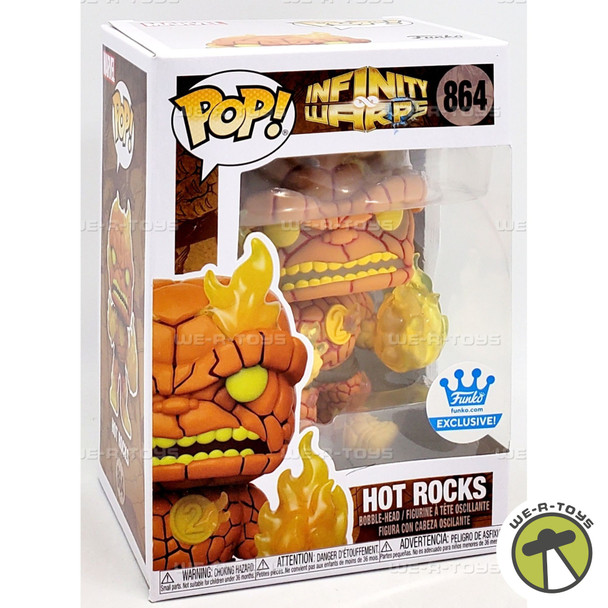 Funko POP Marvel Infinity Warps Hot Rocks 864 Vinyl Bobble Head Figure