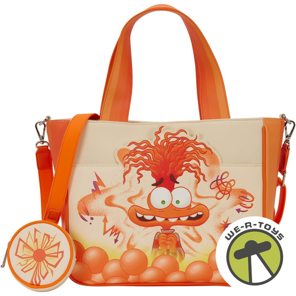 Disney Pixar Inside Out 2 Anxiety Tote Bag with Coin Bag Loungefly