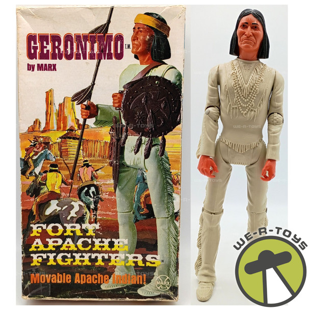 Geronimo Marx 1975 Fort Apache Fighter Movable Apache Indian Action Figure 1863