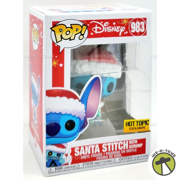 Funko POP Disney Lilo & Stitch Santa Stitch with Scrump 983 Vinyl Figure