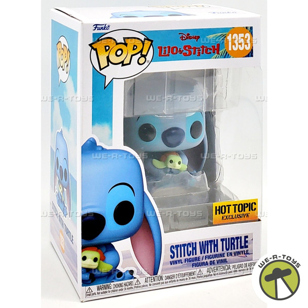 Funko POP Disney Lilo & Stitch Stitch with Turtle 1353 Vinyl Figure
