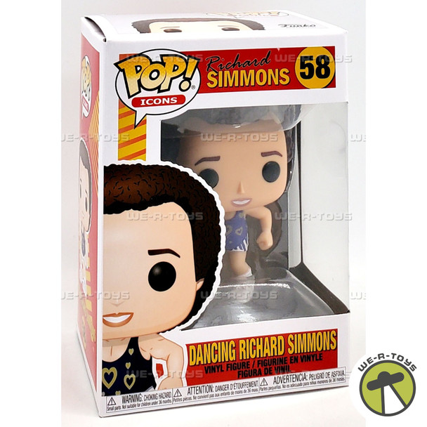 Funko POP Icons Dancing Richard Simmons 58 Vinyl Figure