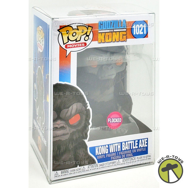 Funko POP Movies Godzilla vs Kong Flocked Kong with Battle Axe 1021 Vinyl Figure