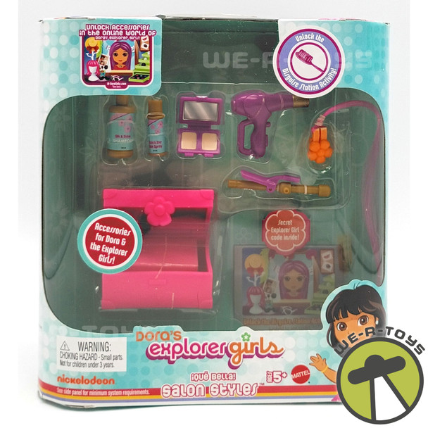 Dora's Explorer Girls Salon Styles Dora The Explorer Doll Playset 2009 Mattel