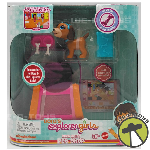 Dora's Explorer Girls Pet Shop Dora The Explorer Doll Playset 2009 Mattel