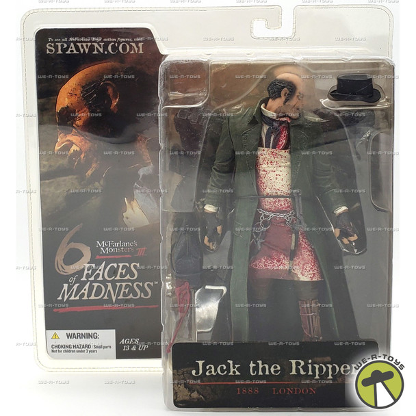 McFarlane's Monsters III Jack the Ripper Action Figure 6 Faces of Madness 2004