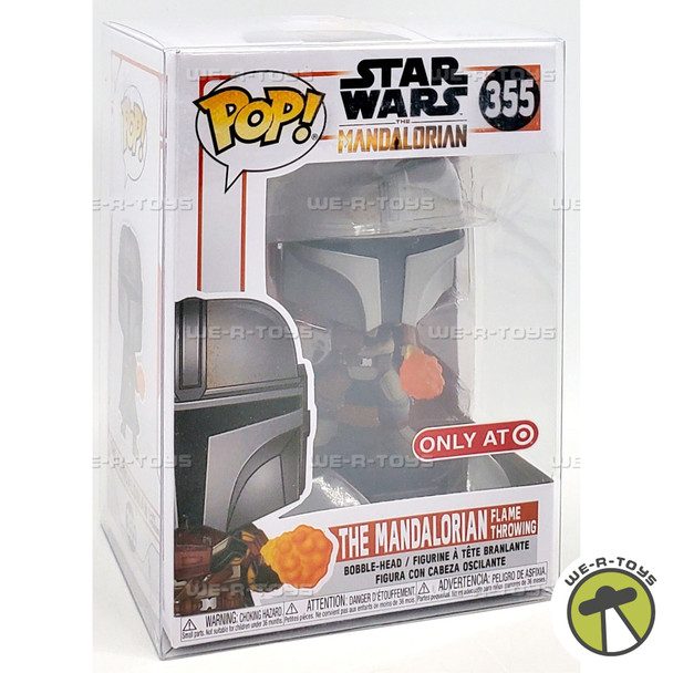 Funko POP Star Wars The Mandalorian with Flame Thrower 355 Bobble Head Figure