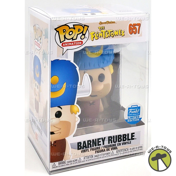 Funko POP Animation The Flintstones Barney Rubble Water Buffalo Hat 657 Figure