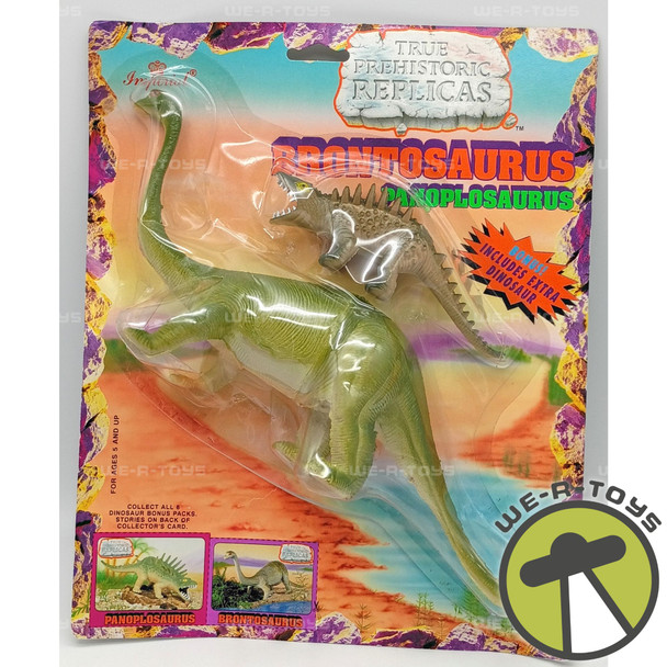 True Prehistoric Replicas Brontosaurus & Panoplosaurus Dinosaurs Imperial 1992