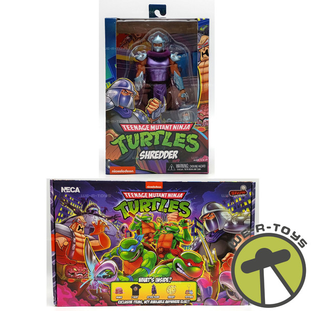 Teenage Mutant Ninja Turtles Shredder Action Figure Gift Set 2021 NECA 54202