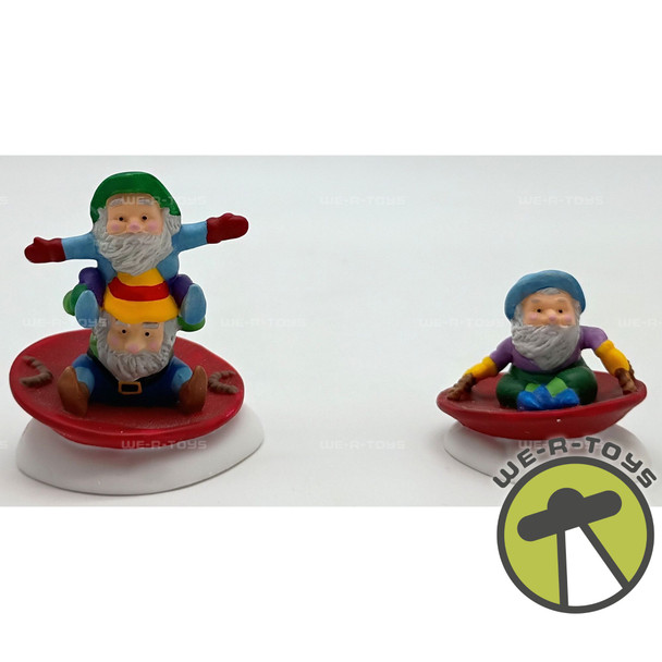 Department 56 North Pole Series Downhill Daredevils Village Accessories Set of 2