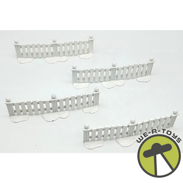 Department 56 Village Picket Fence White 4 Pieces #5101-2 Village Accessories