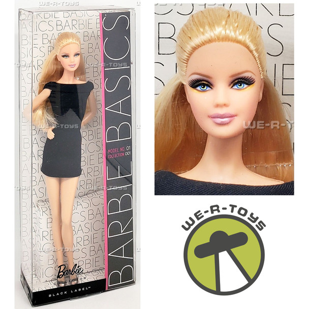 Barbie Basics Model No 01 Collection 001 Black Label Barbie Doll 2009 Mattel