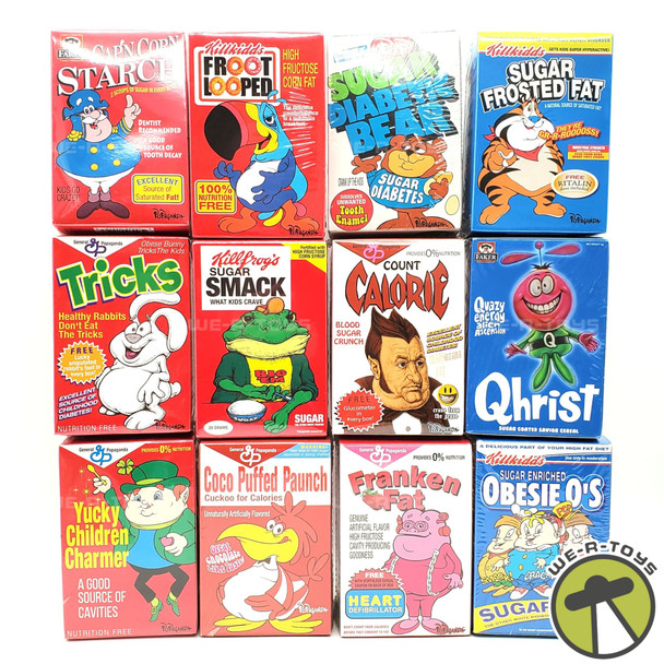 Cereal Killers Popaganda Mini Figures Complete Set of 12 In Case Pop Life 15+ NEW