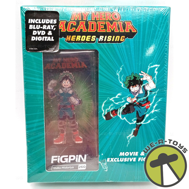 My Hero Academia Heroes Rising Izuku Midoriya 260 Figpin & 2020 Movie Set #10343
