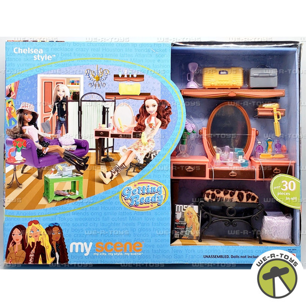 My Scene Getting Ready Chelsea Style Barbie Furniture and Accessory Playset