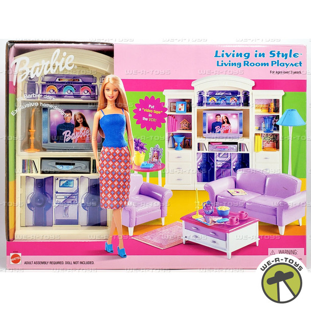Barbie Living in Style Living Room Playset 2002 Mattel 67553