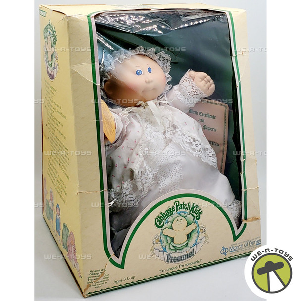 Cabbage Patch Kids Preemie! Baby Doll White Gown 1983 Coleco 03862