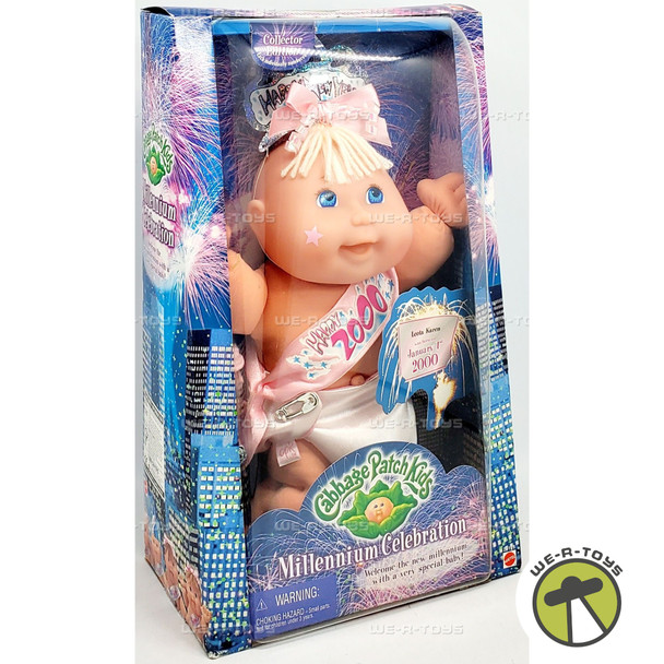 Cabbage Patch Kids Millenium Celebration Blonde Baby Doll 1999 Mattel 23109