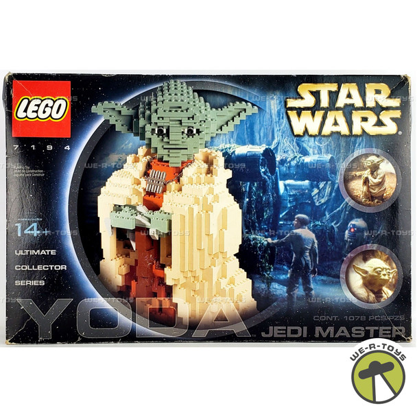 LEGO Star Wars Jedi Master Yoda 1078 Piece 2002 Building Set 7194