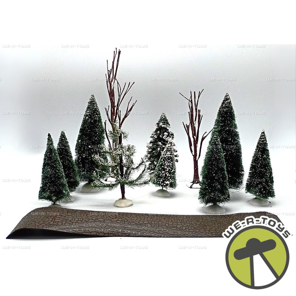 Department 56 Village Landscape Accessories 12 Piece Set #52590 Trees & Road