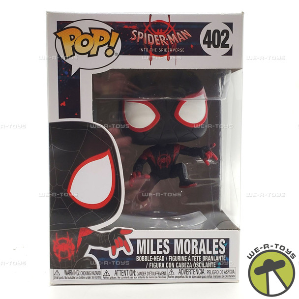 Spider Man Into The Spider Verse Miles Morales Spider-Man Funko Pop! #402 NEW
