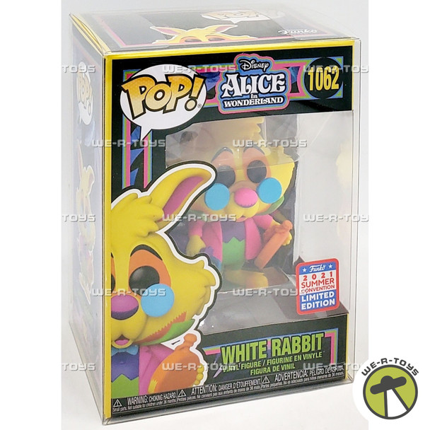 Funko POP Disney Alice in Wonderland White Rabbit 1062 Blacklight Vinyl Figure