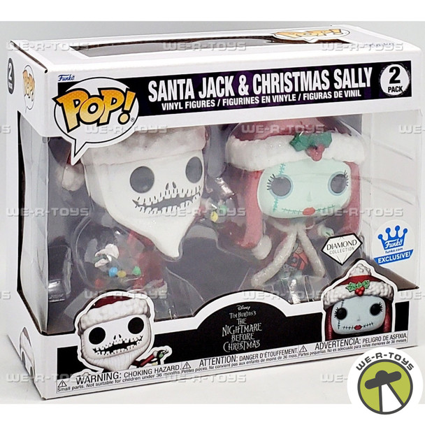 Funko POP Disney Nightmare Before Christmas Santa Jack & Christmas Sally 2 Pack
