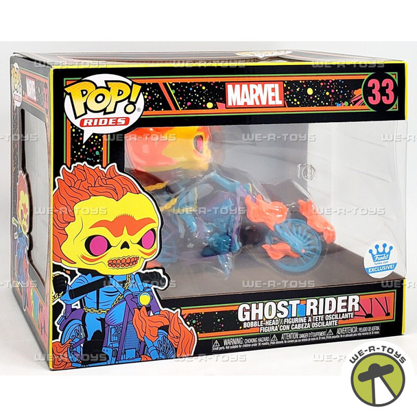 Funko POP Rides Marvel Ghost Rider 33 Black Light Vinyl Figure