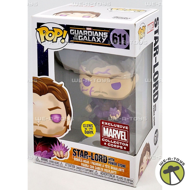 Funko POP Marvel Guardians of the Galaxy Star-Lord with Power Stone 611 Figure